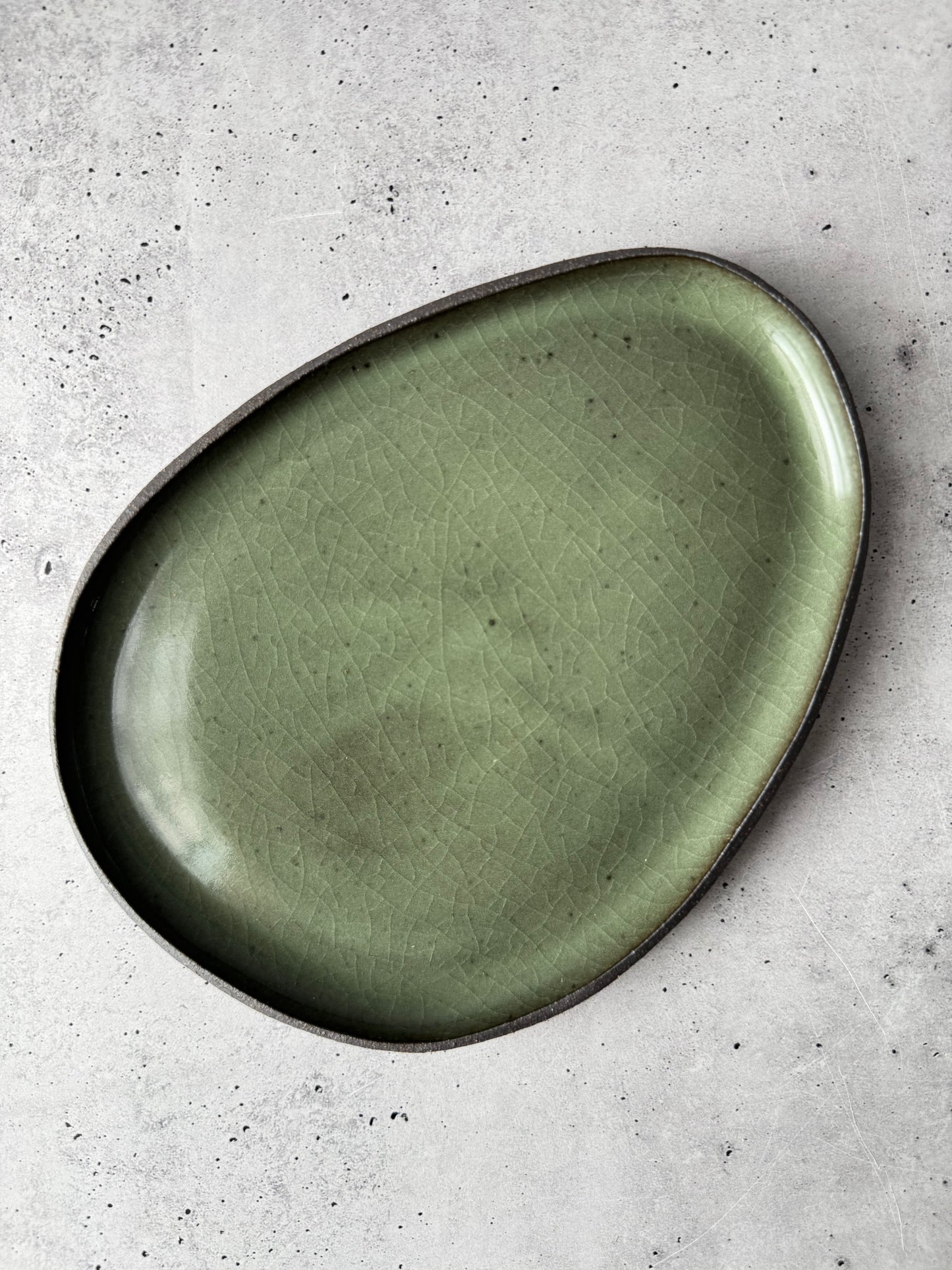 Intention Tray - Stone - Celadon Green