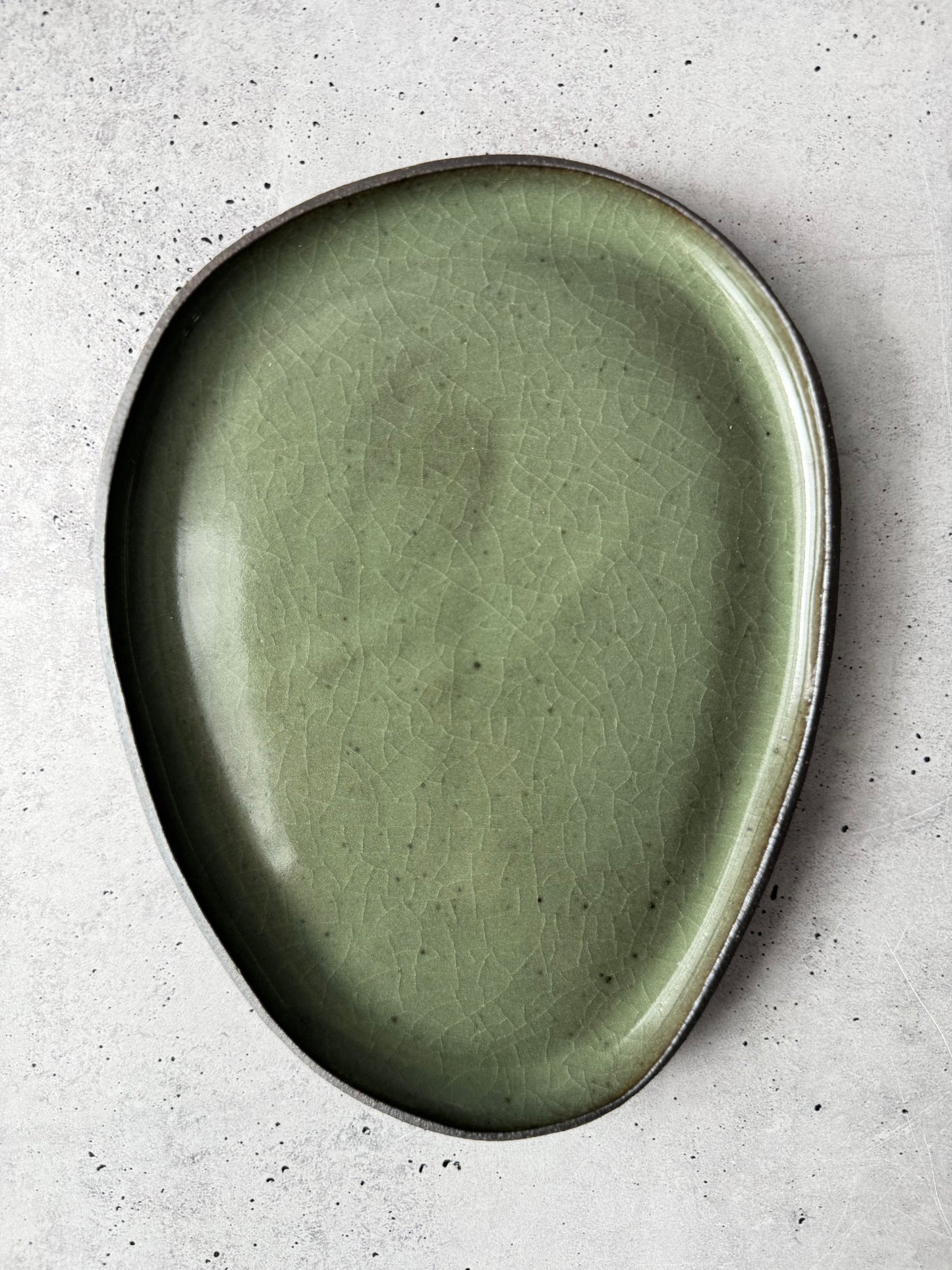 Intention Tray - Stone - Celadon Green