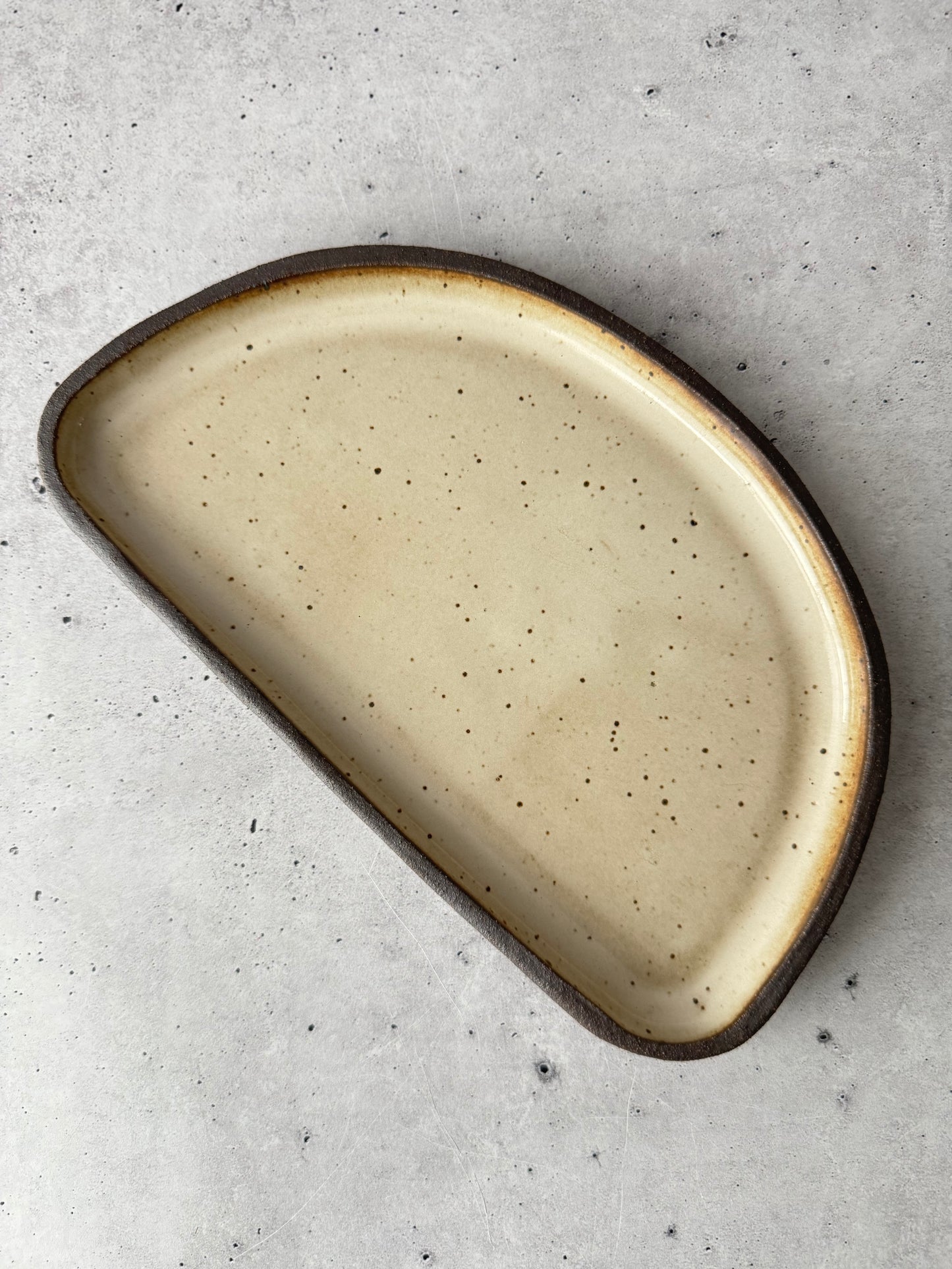 Intention Tray - Moon - Glossy Cream