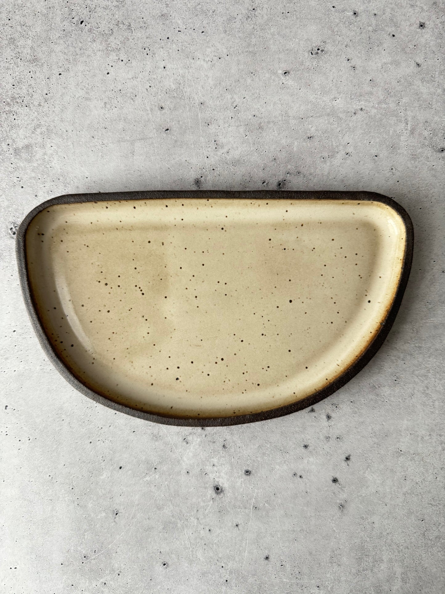 Intention Tray - Moon - Glossy Cream