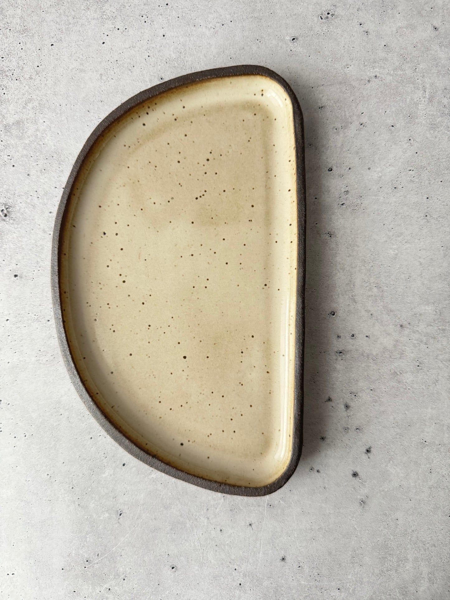 Intention Tray - Moon - Glossy Cream