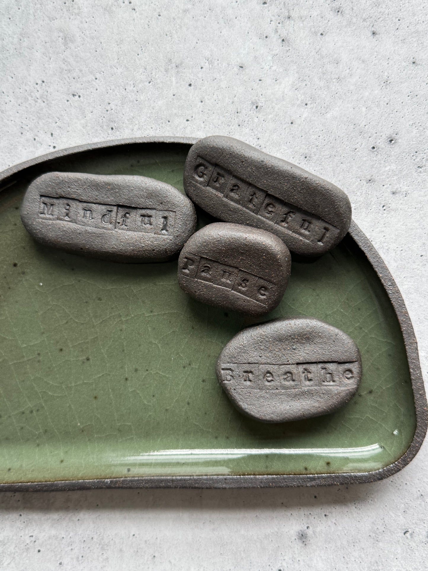 Intention Tray - Moon - Green Celadon