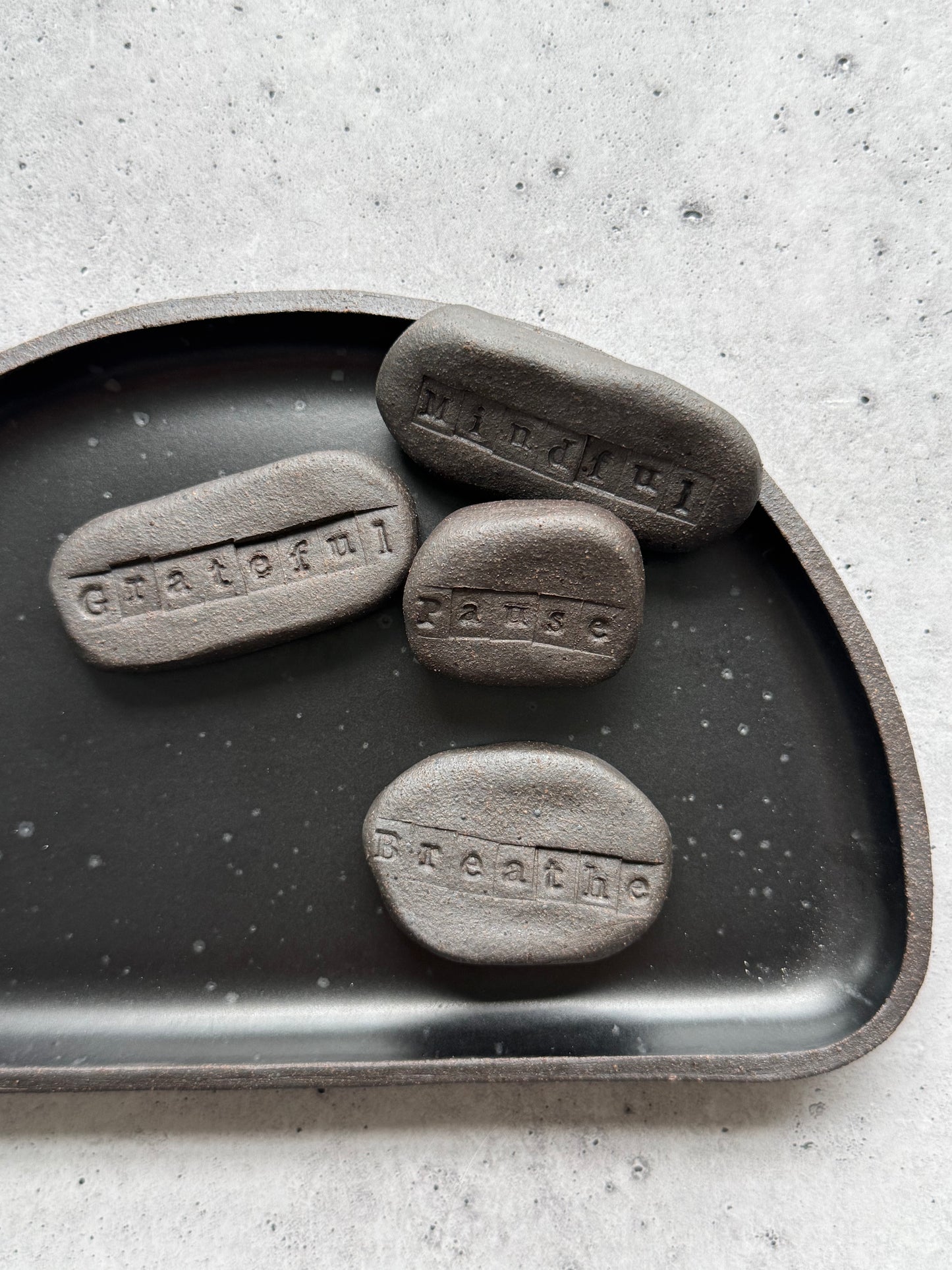 Intention Tray - Moon - Matte Black