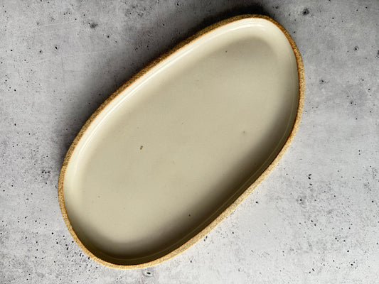 Intention Tray - Oblong - Glossy Cream (Light Clay)