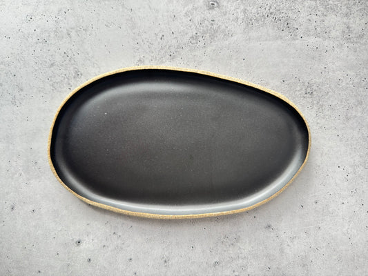 Intention Tray - Oblong - Matte Black (Light Clay)
