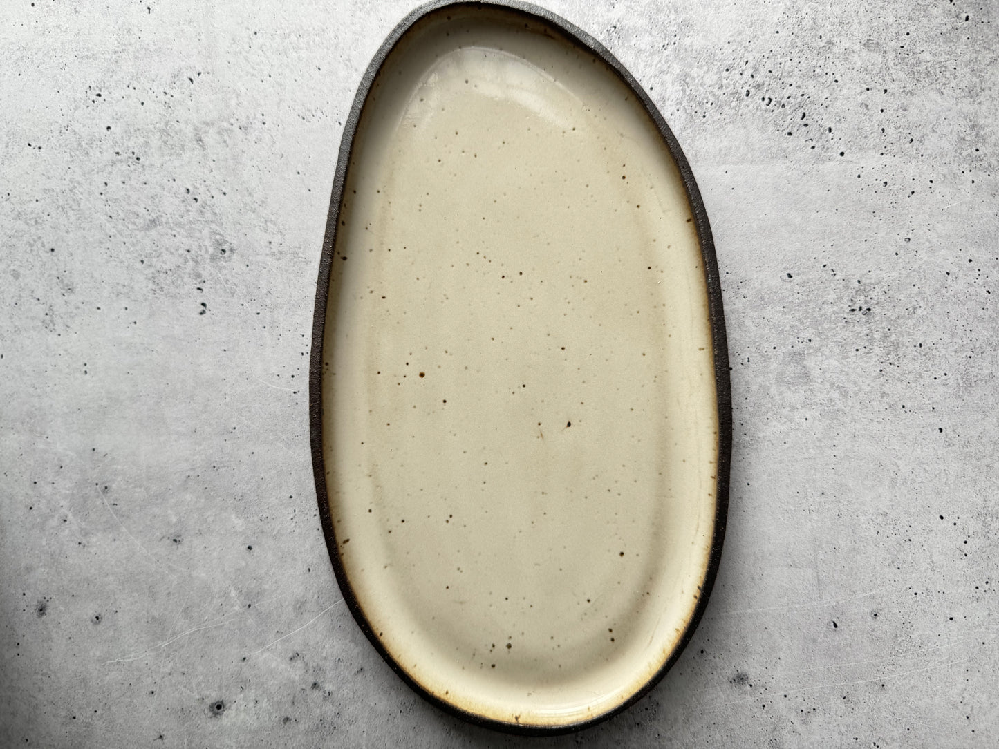 Intention Tray - Oblong - Glossy Cream