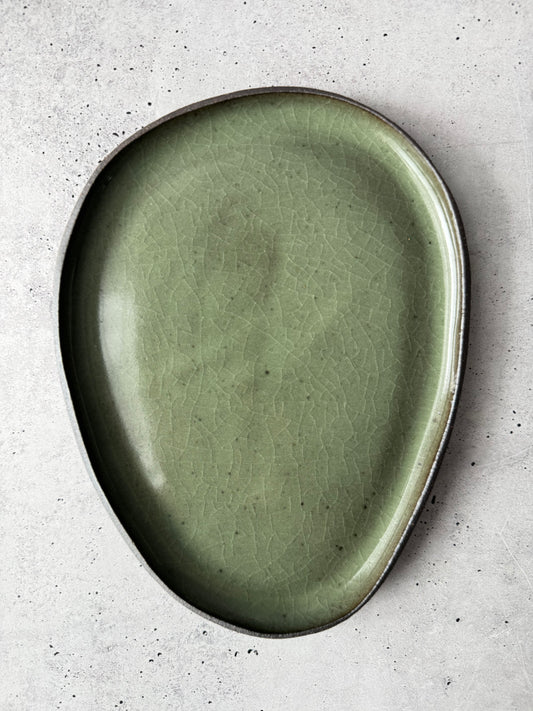 Intention Tray - Stone - Celadon Green