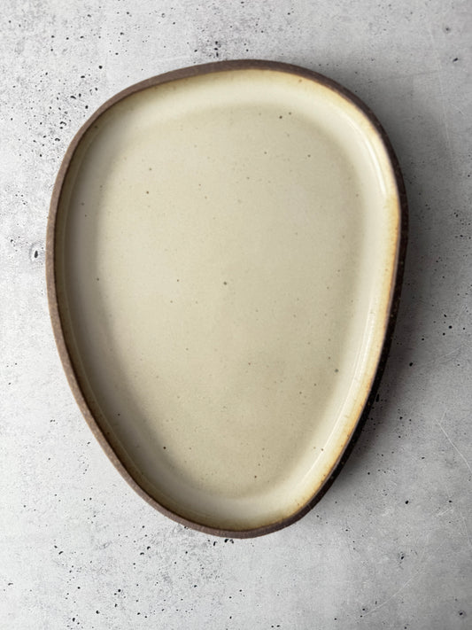 Intention Tray - Stone - Glossy Cream