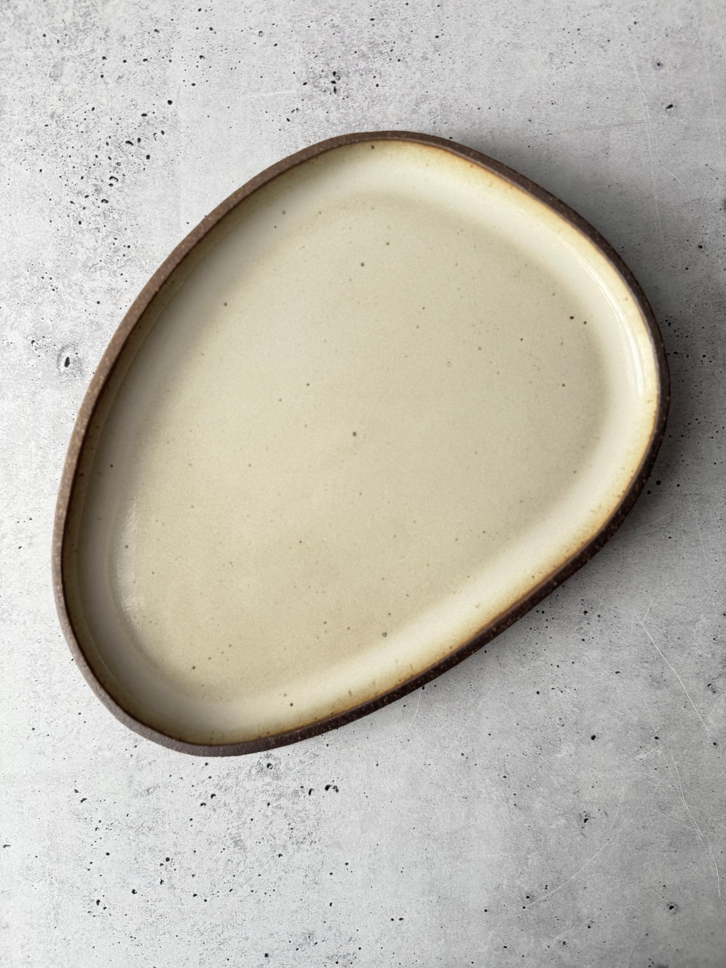 Intention Tray - Stone - Glossy Cream