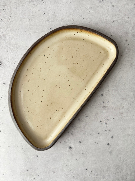 Intention Tray - Moon - Glossy Cream