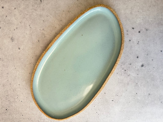 Intention Tray - Oblong - Glossy Sky Blue (Light Clay)